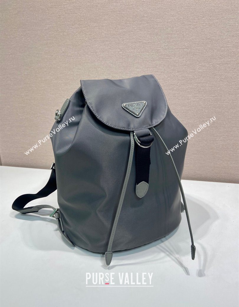 Prada Nylon backpack bag Grey 2025 1BZ0197 (YZ-251121136)