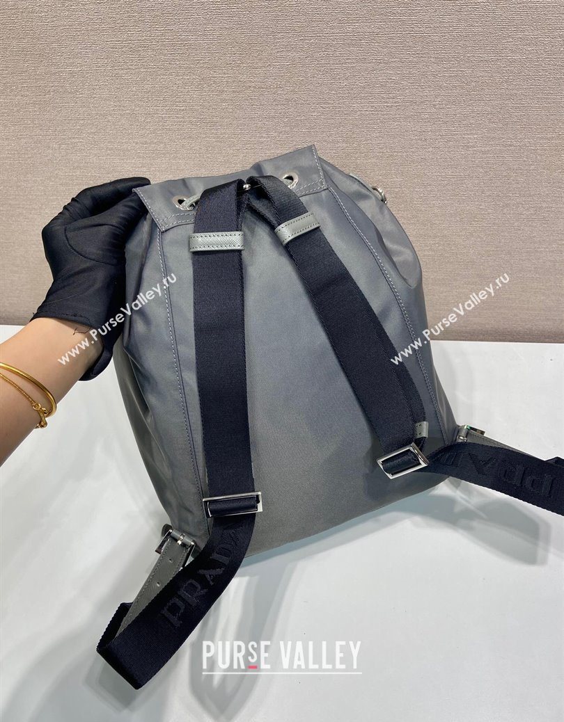 Prada Nylon backpack bag Grey 2025 1BZ0197 (YZ-251121136)