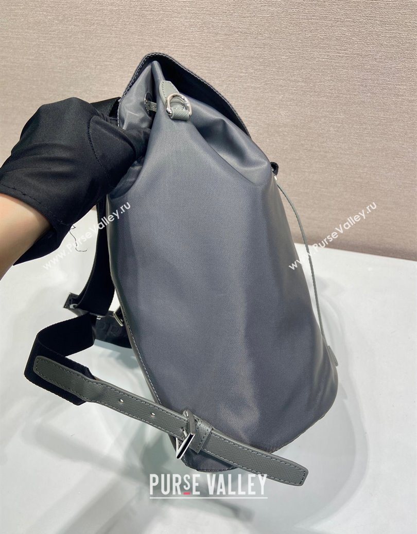 Prada Nylon backpack bag Grey 2025 1BZ0197 (YZ-251121136)