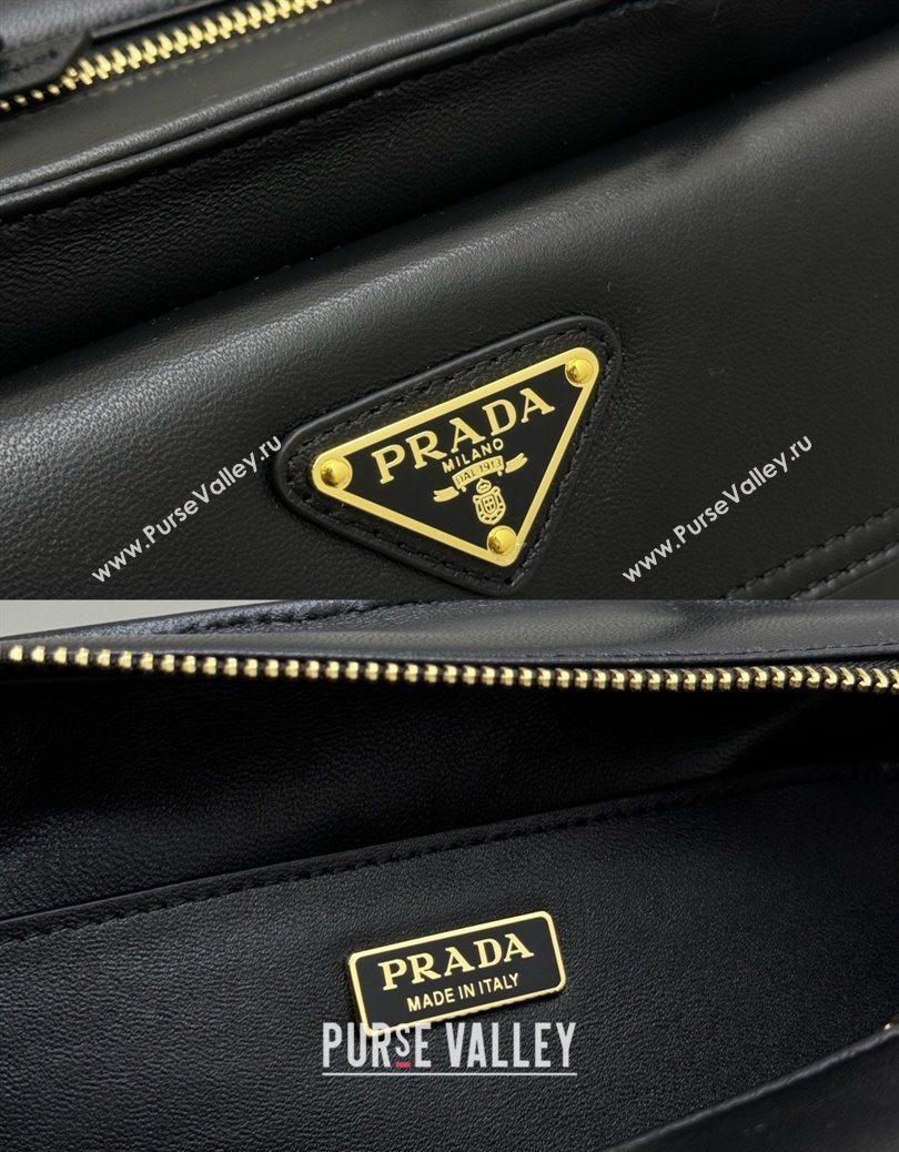 Prada Explore medium nappa leather tote bag Black 2025 1BG596 (YZ-251121092)