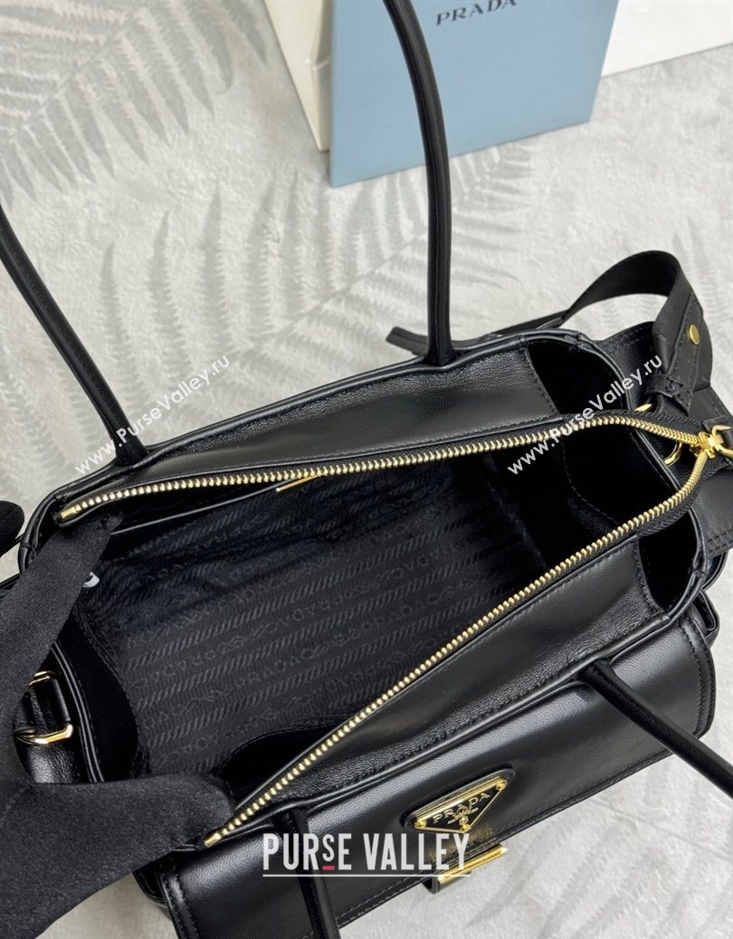 Prada Explore medium nappa leather tote bag Black 2025 1BG596 (YZ-251121092)