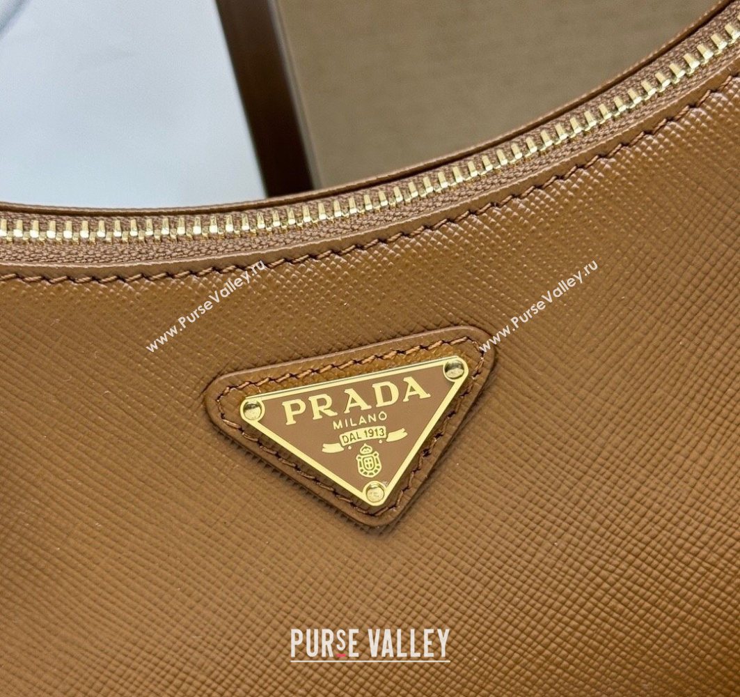 Prada Re-Edition Saffiano leather mini bag Brown 2025 1BC204 (YZ-251121138)