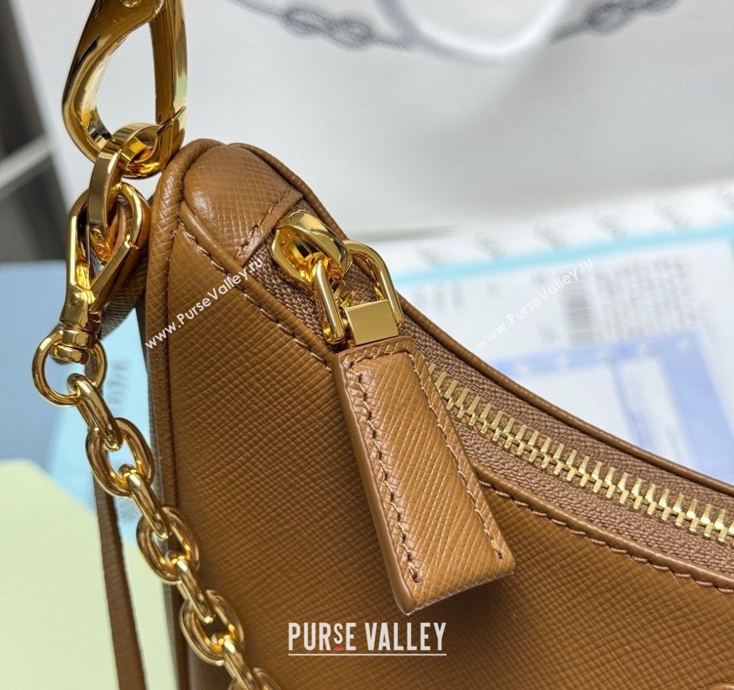 Prada Re-Edition Saffiano leather mini bag Brown 2025 1BC204 (YZ-251121138)