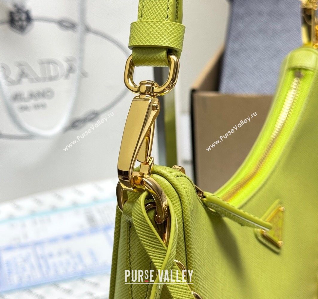 Prada Re-Edition Saffiano leather mini bag Green 2025 1BC204 (YZ-251121139)