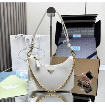 Prada Re-Edition Saffiano leather mini bag White 2025 1BC204 (YZ-251121140)