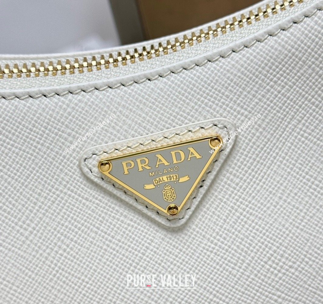Prada Re-Edition Saffiano leather mini bag White 2025 1BC204 (YZ-251121140)