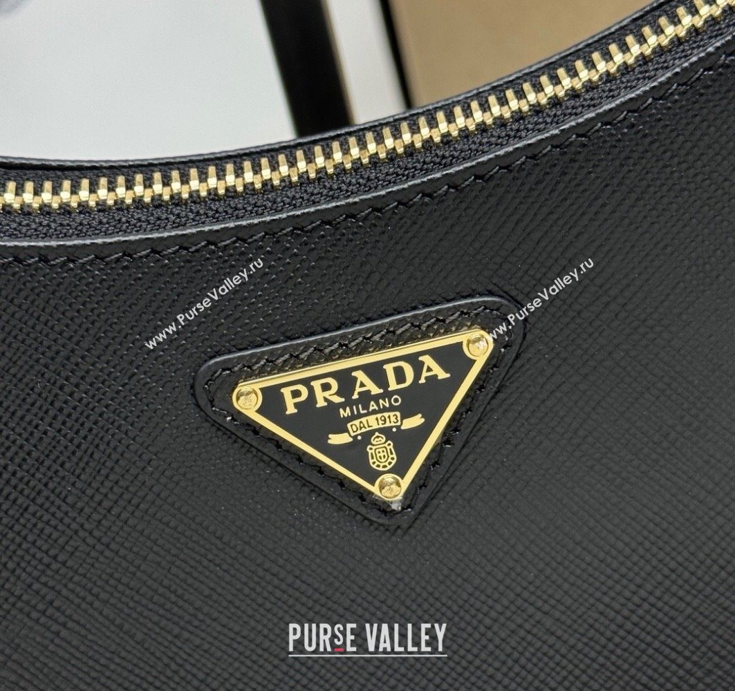 Prada Re-Edition Saffiano leather mini bag Black 2025 1BC204 (YZ-251121141)
