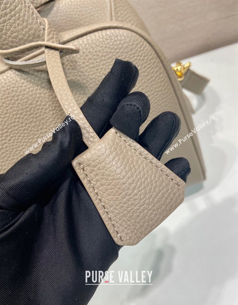 Prada Large leather top-handle bag Grey 2025 1BB148 (YZ-251121142)