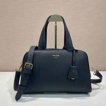 Prada Large leather top-handle bag Black 2025 1BB148 (YZ-251121144)