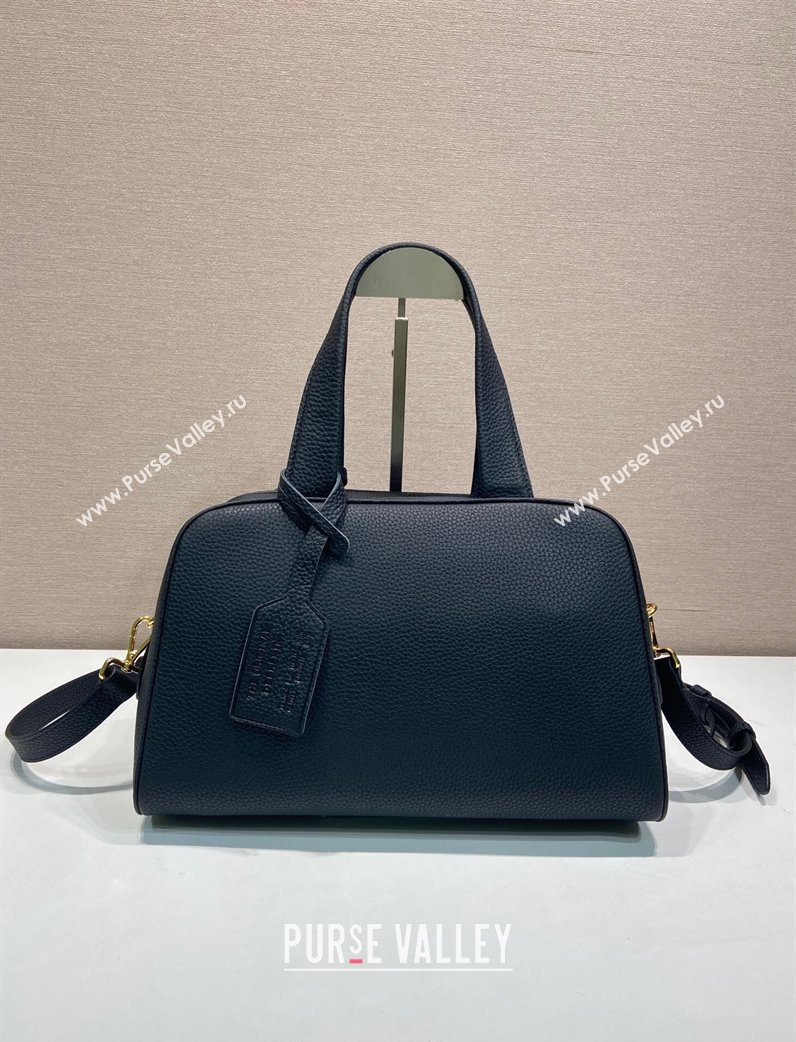 Prada Large leather top-handle bag Black 2025 1BB148 (YZ-251121144)