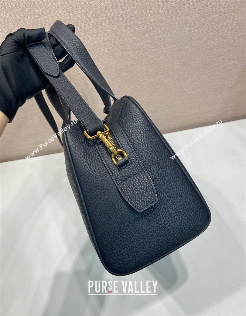 Prada Large leather top-handle bag Black 2025 1BB148 (YZ-251121144)