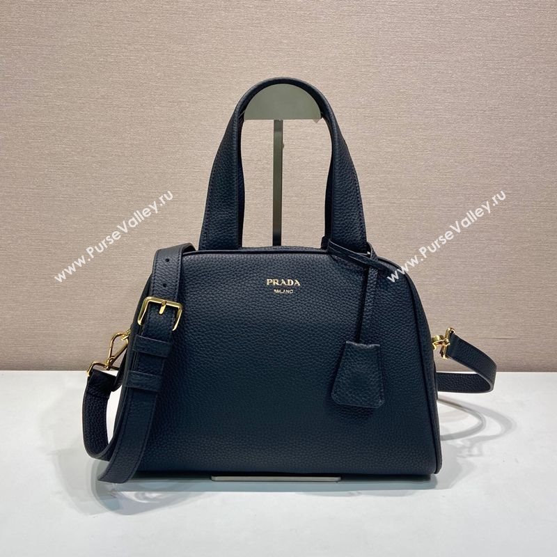 Prada Small leather top-handle bag Black 2025 1BB149 (YZ-251121147)