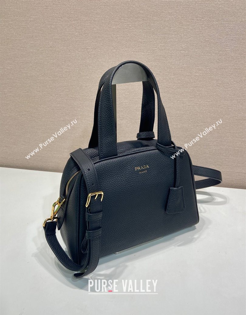 Prada Small leather top-handle bag Black 2025 1BB149 (YZ-251121147)