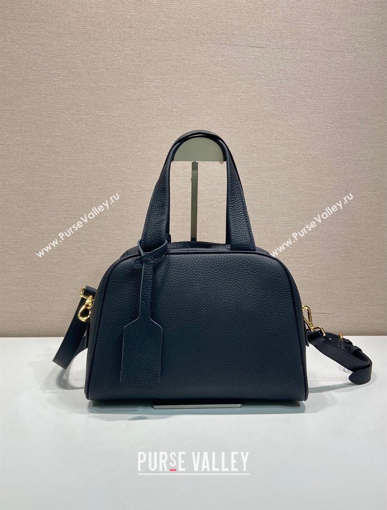 Prada Small leather top-handle bag Black 2025 1BB149 (YZ-251121147)