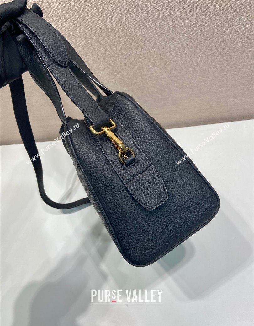 Prada Small leather top-handle bag Black 2025 1BB149 (YZ-251121147)