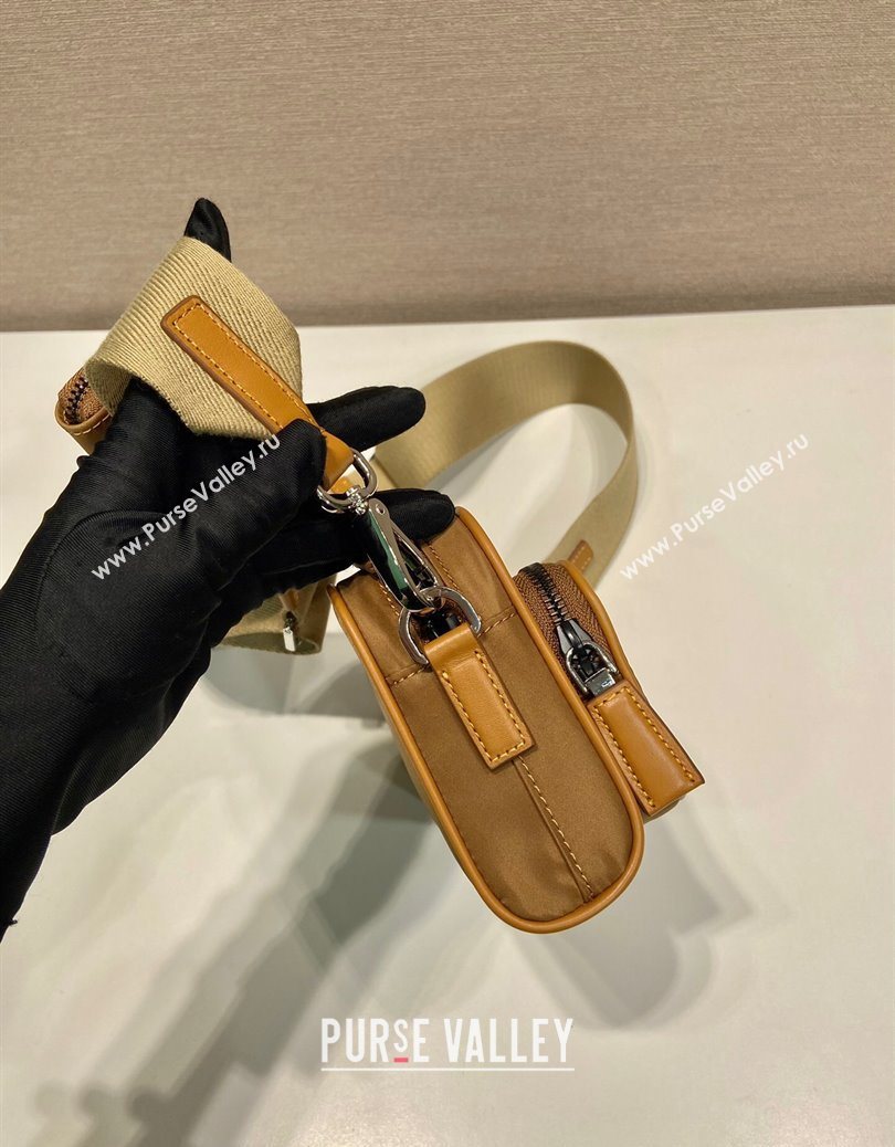 Prada Re-Nylon shoulder bag 2VH172 Brandy Brown 2025 (YZ-251121149)