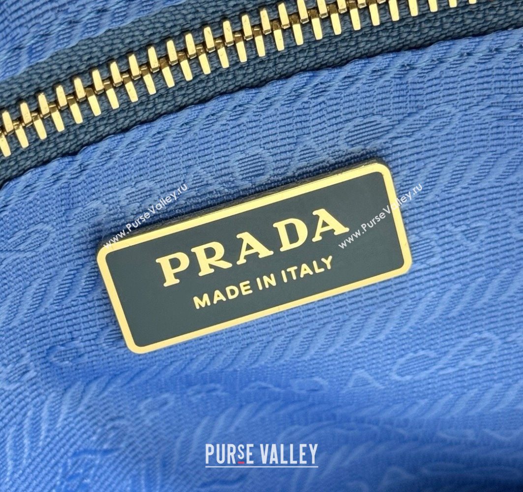 Prada Mariner small suede bucket bag Blue 2025 1BE082 (YZ-251122010)