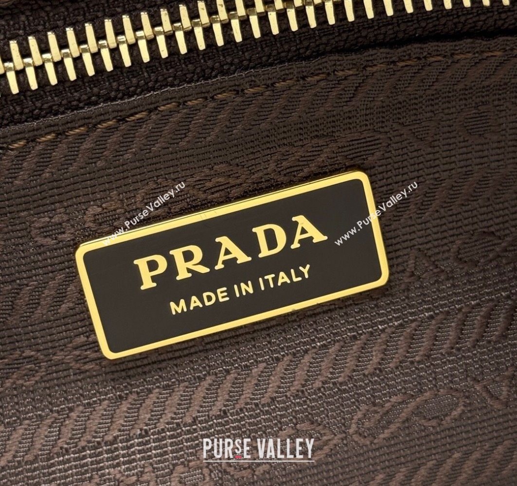 Prada Mariner small suede bucket bag Cocoa Brown 2025 1BE082 (YZ-251122012)
