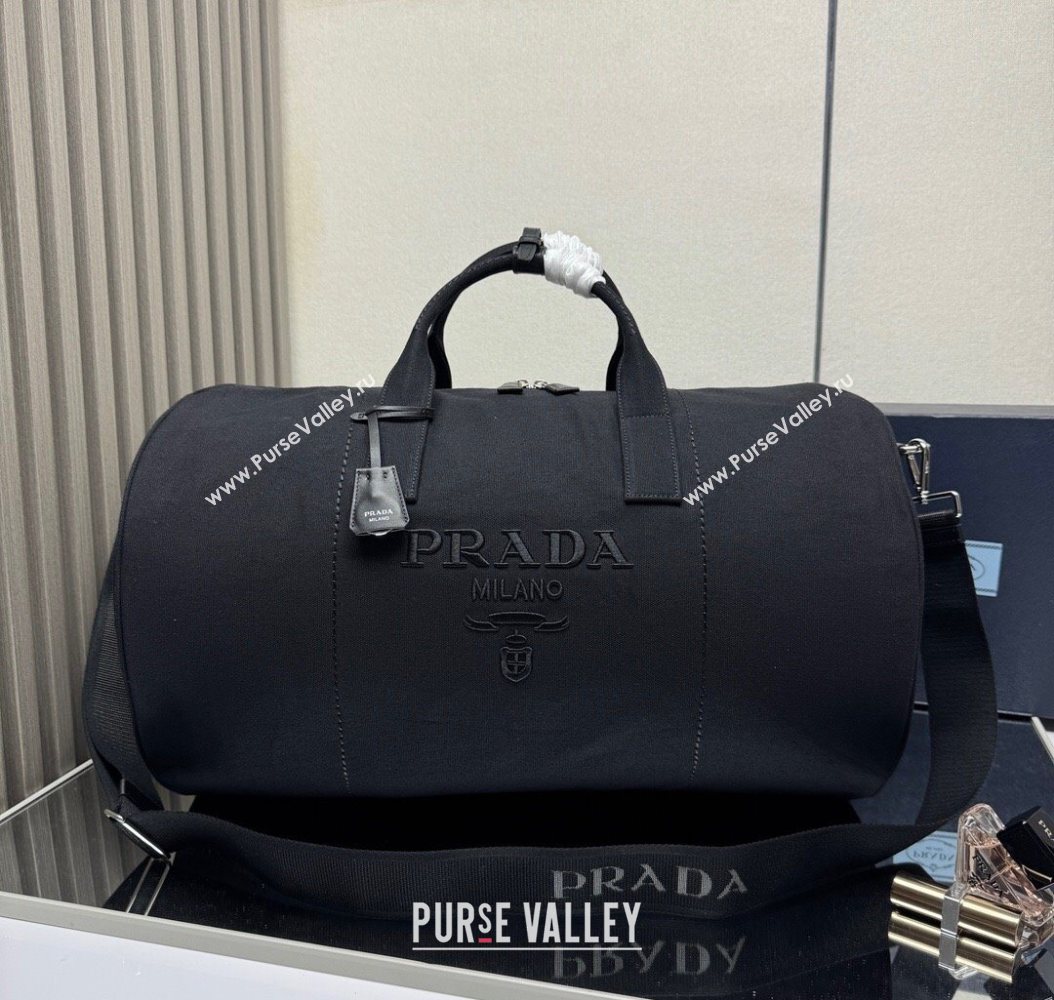 Prada Mens Canvas duffle bag Black 2025 2VC051 (YZ-251122016)