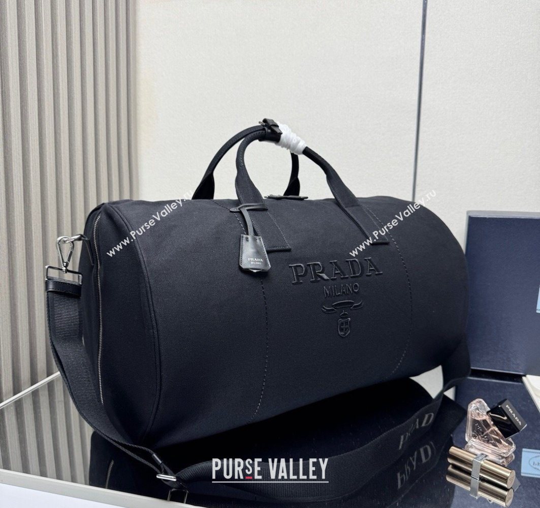 Prada Mens Canvas duffle bag Black 2025 2VC051 (YZ-251122016)