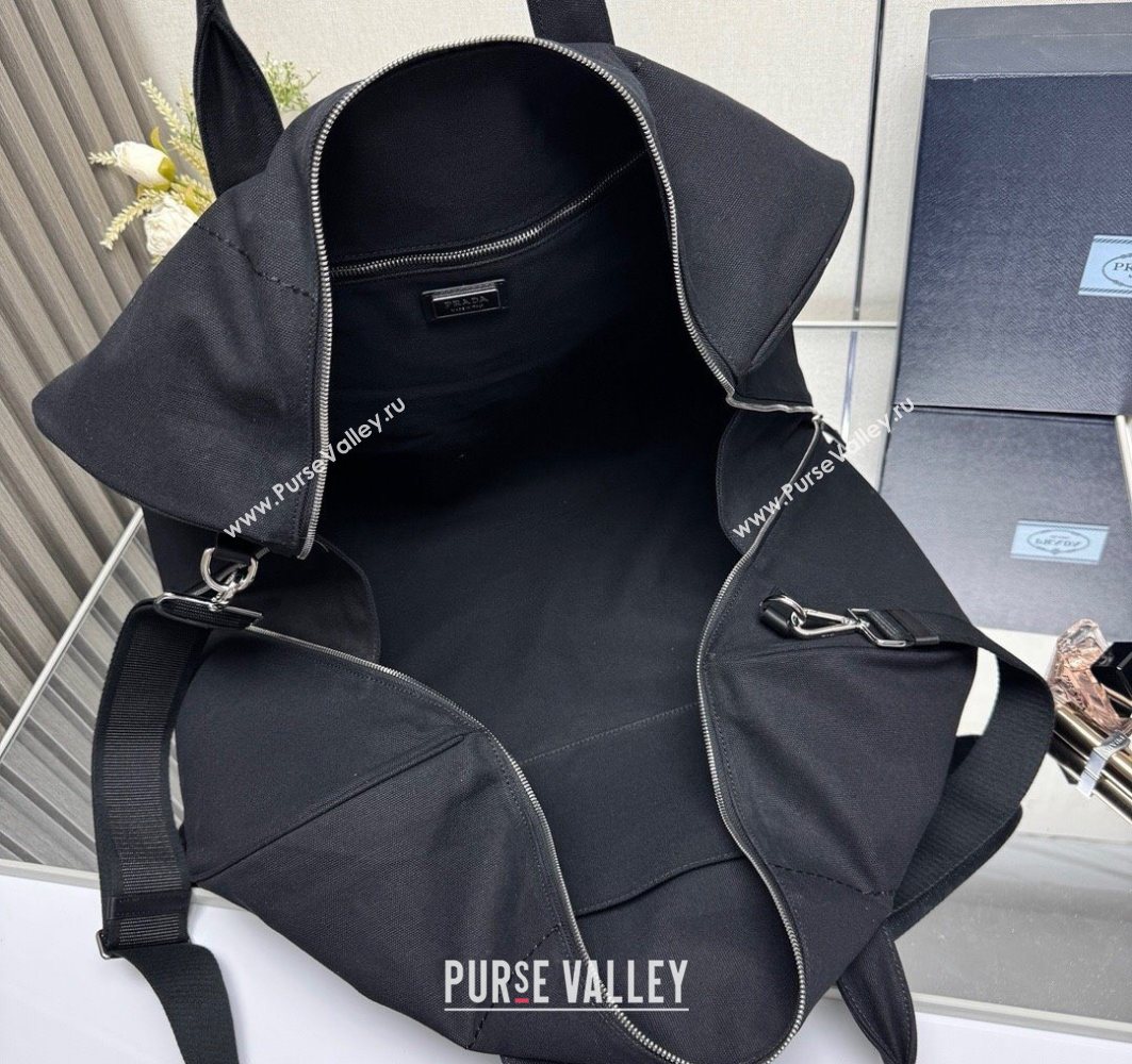 Prada Mens Canvas duffle bag Black 2025 2VC051 (YZ-251122016)