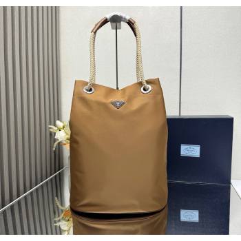 Prada Mens Mariner medium Re-Nylon tote bag Brandy Brown 2025 2VG133 (YZ-251122013)