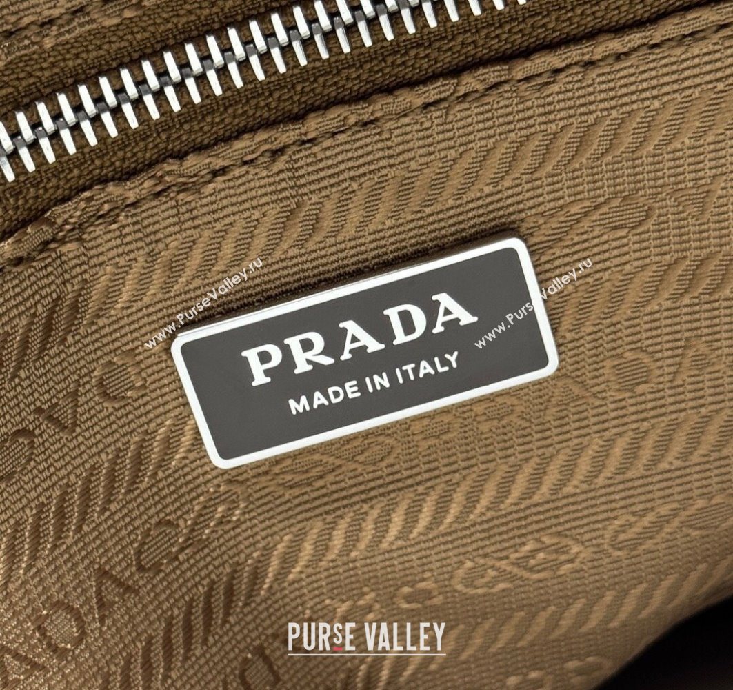 Prada Mens Mariner medium Re-Nylon tote bag Brandy Brown 2025 2VG133 (YZ-251122013)