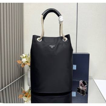 Prada Mens Mariner medium Re-Nylon tote bag Black 2025 2VG133 (YZ-251122014)