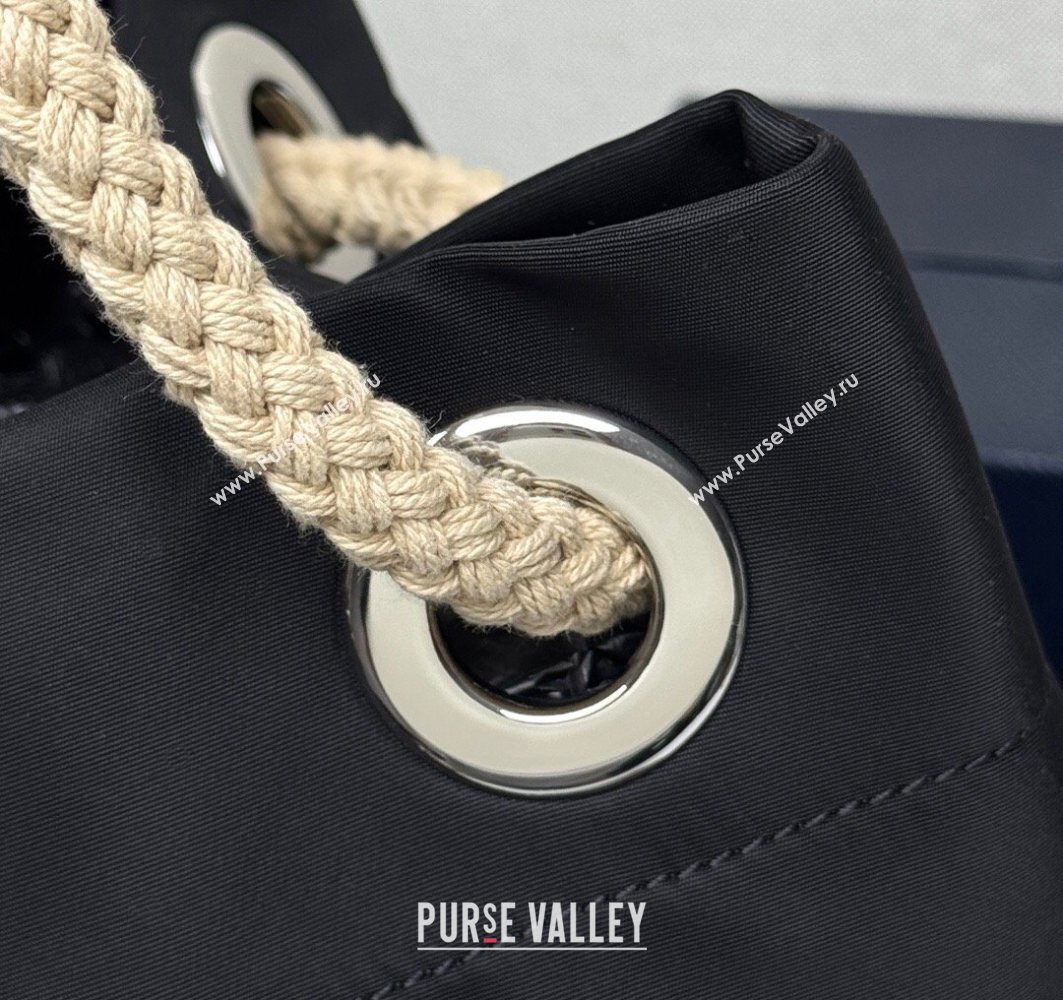 Prada Mens Mariner medium Re-Nylon tote bag Black 2025 2VG133 (YZ-251122014)