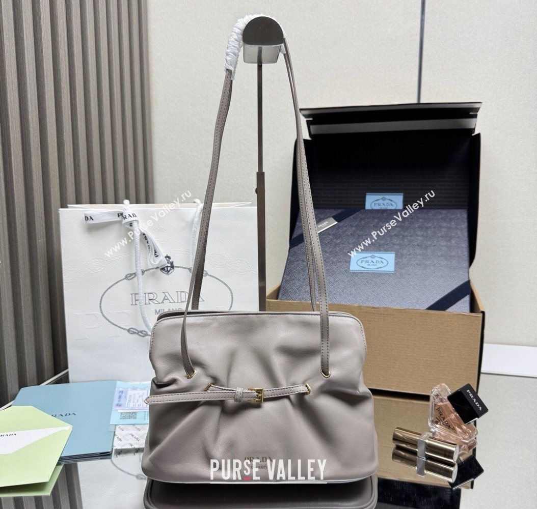 Prada Dada small nappa leather bag Grey 2025 1BG586 (YZ-251122018)