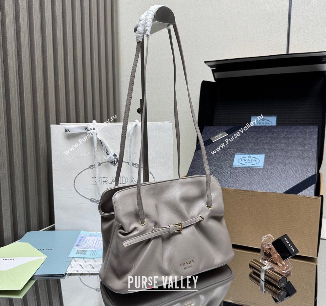 Prada Dada small nappa leather bag Grey 2025 1BG586 (YZ-251122018)