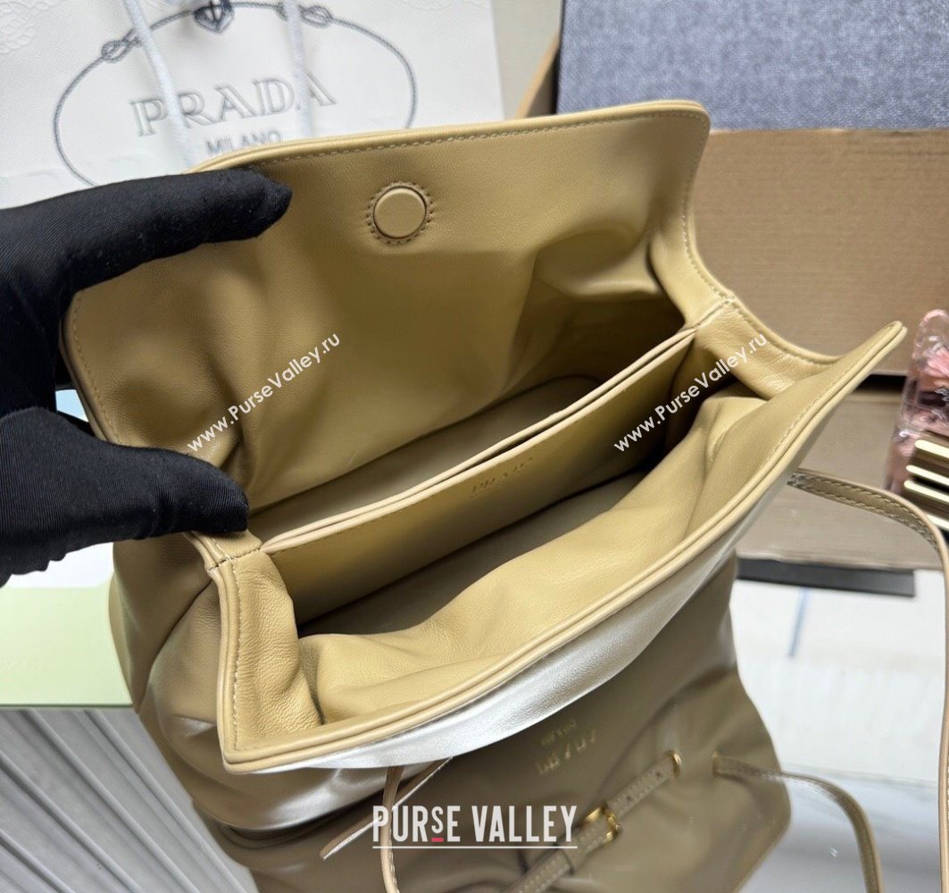 Prada Dada small nappa leather bag Beige 2025 1BG586 (YZ-251122021)
