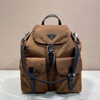 Prada Mens Re-Nylon backpack bag Coffee Brown 2025 2VZ110 (YZ-251122022)
