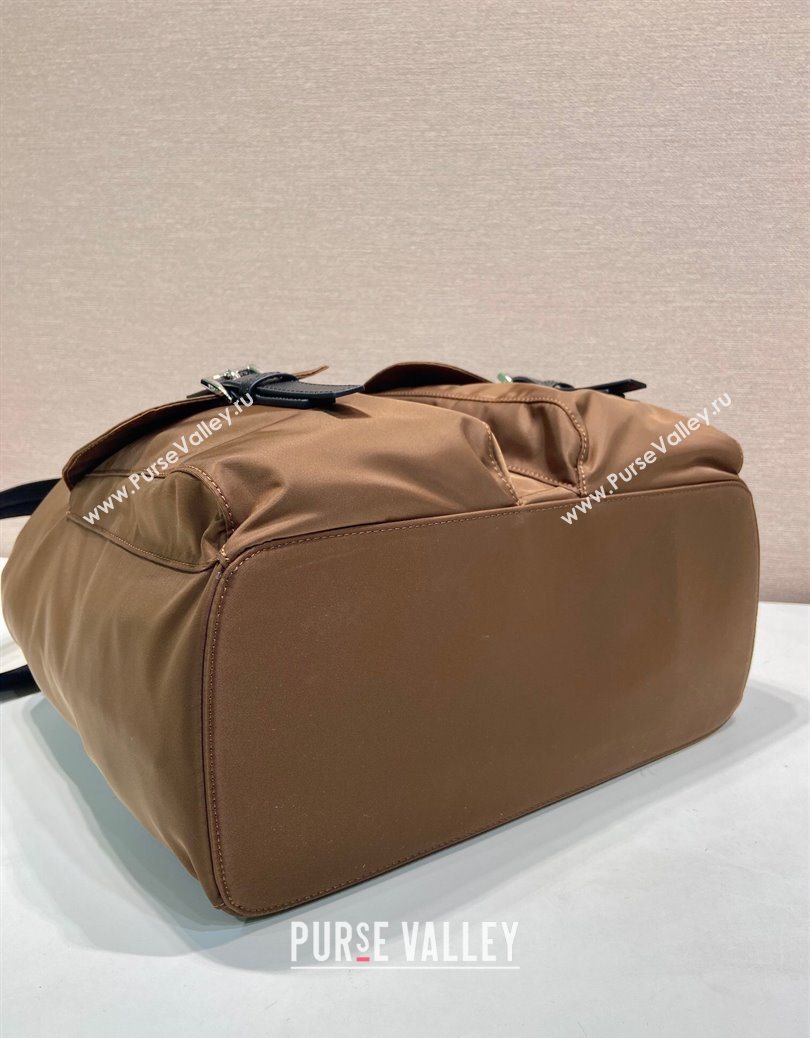 Prada Mens Re-Nylon backpack bag Coffee Brown 2025 2VZ110 (YZ-251122022)