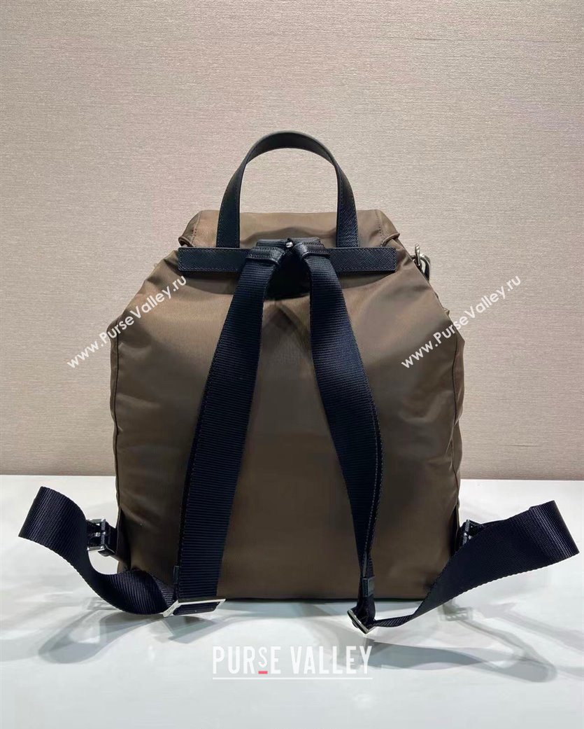 Prada Mens Re-Nylon backpack bag Burnt Brown 2025 2VZ110 (YZ-251122023)
