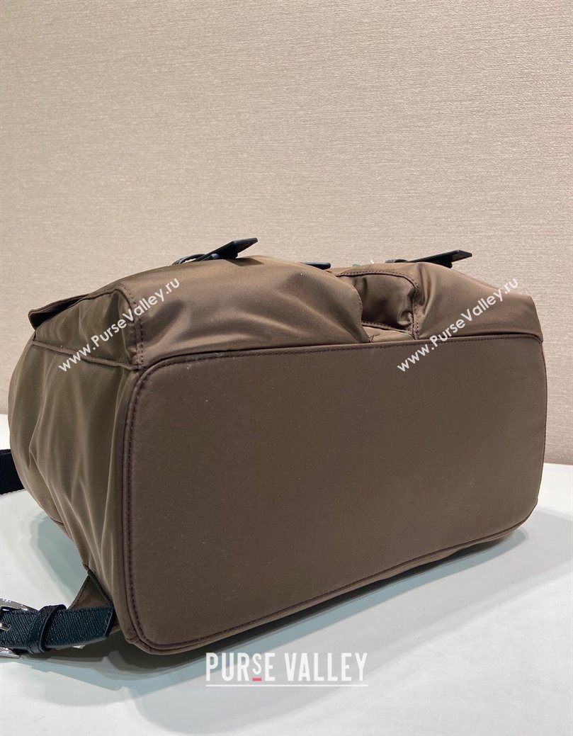 Prada Mens Re-Nylon backpack bag Burnt Brown 2025 2VZ110 (YZ-251122023)