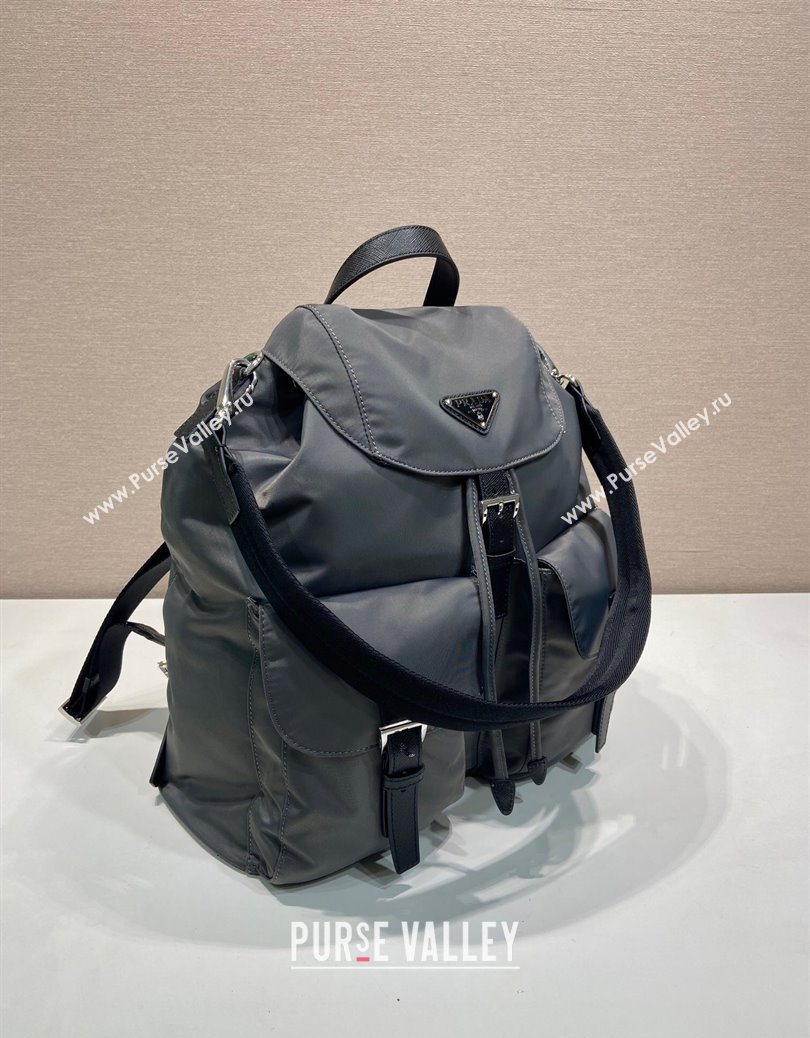 Prada Mens Re-Nylon backpack bag Grey 2025 2VZ110 (YZ-251122025)