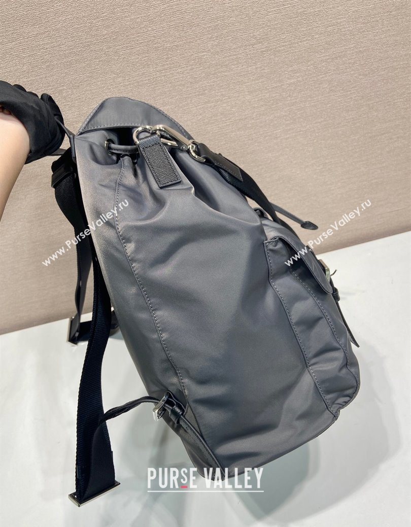 Prada Mens Re-Nylon backpack bag Grey 2025 2VZ110 (YZ-251122025)