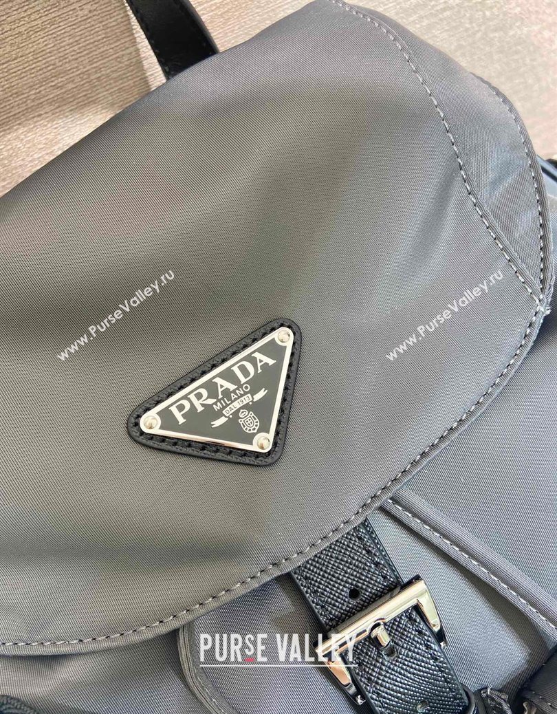 Prada Mens Re-Nylon backpack bag Grey 2025 2VZ110 (YZ-251122025)