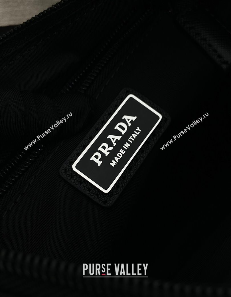 Prada Mens Medium Re-Nylon and Saffiano leather shoulder bag Black 2025 2VH192 (YZ-251122026)