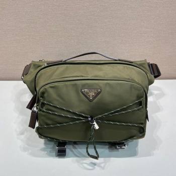 Prada Speedrock Re-Nylon and leather shoulder bag Green 2025 2VH201 (YZ-251122028)