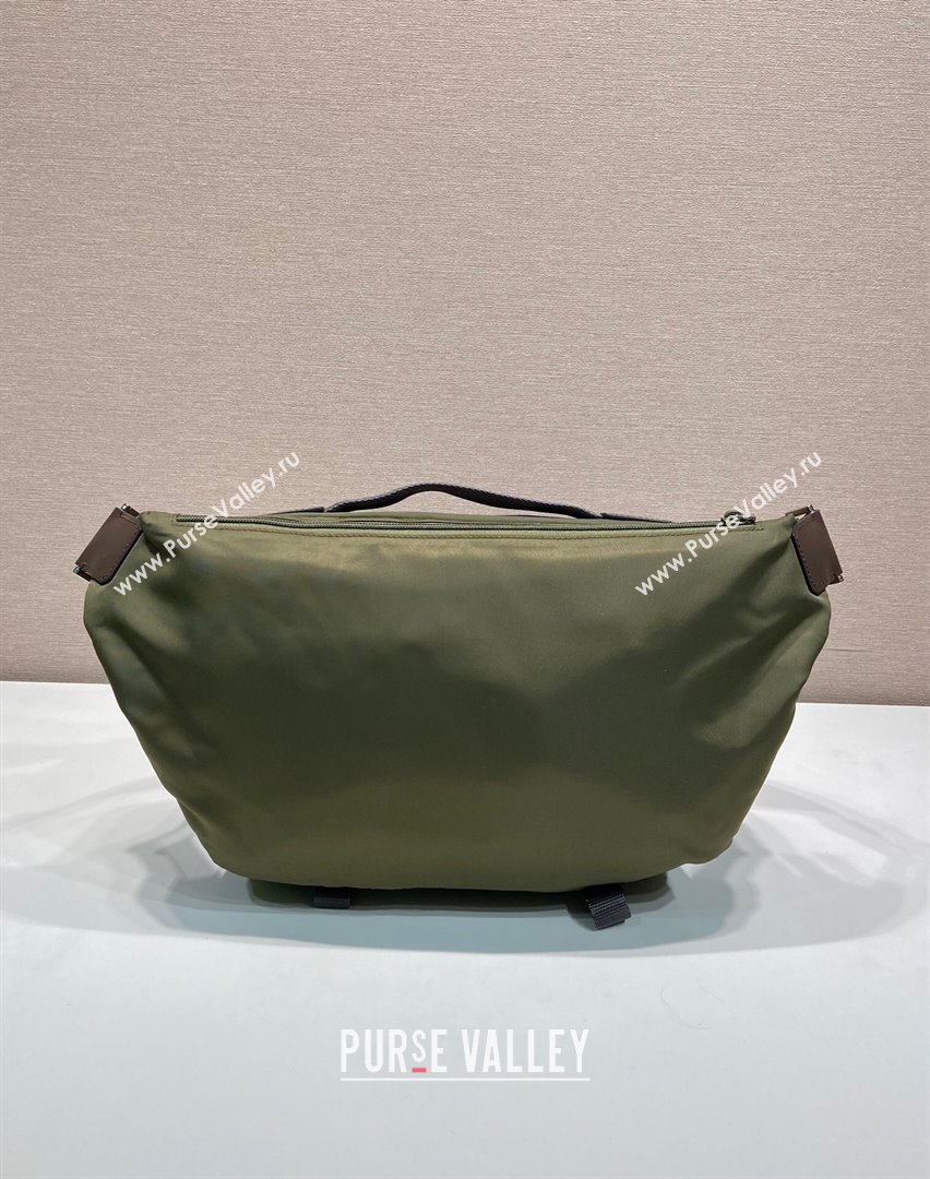 Prada Speedrock Re-Nylon and leather shoulder bag Green 2025 2VH201 (YZ-251122028)
