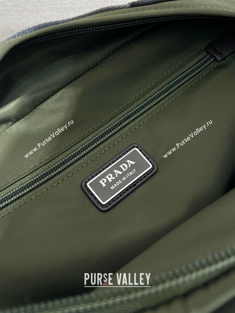 Prada Speedrock Re-Nylon and leather shoulder bag Green 2025 2VH201 (YZ-251122028)