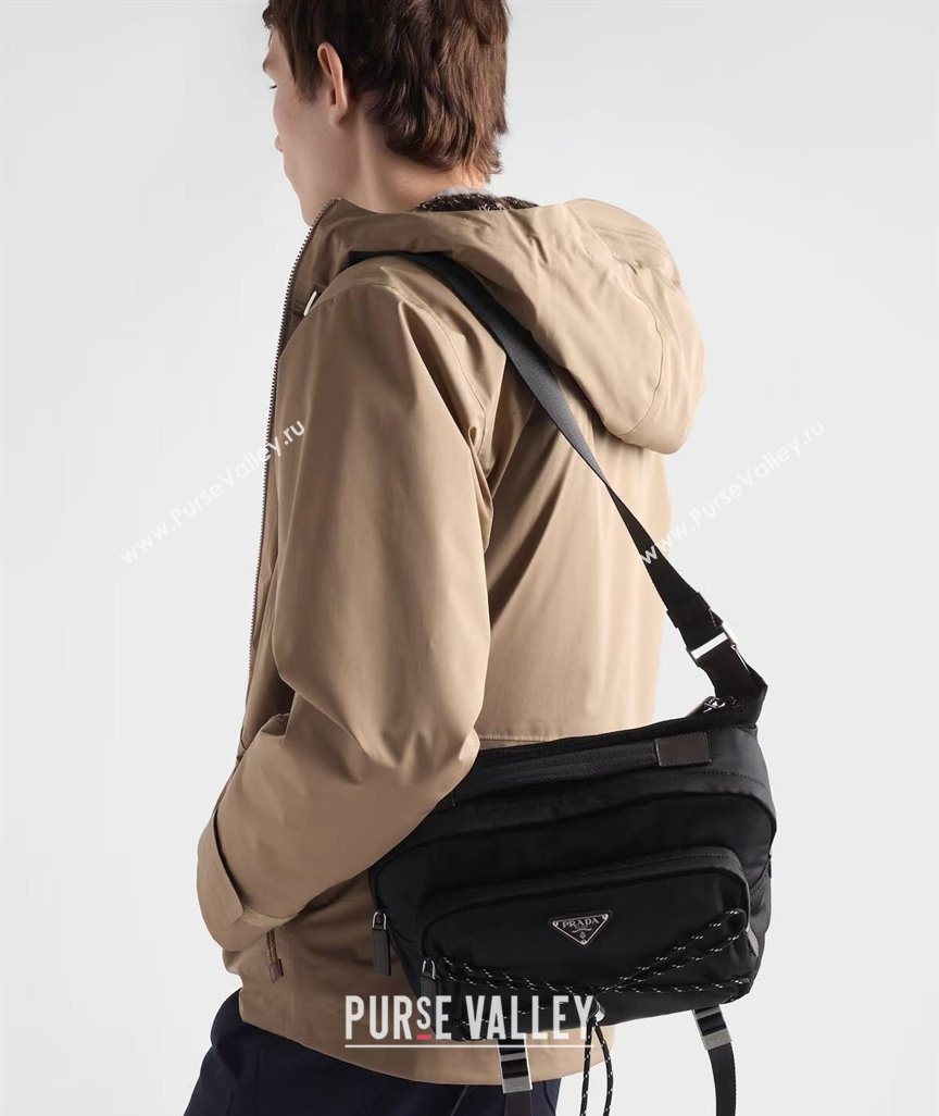 Prada Speedrock Re-Nylon and leather shoulder bag Green 2025 2VH201 (YZ-251122028)