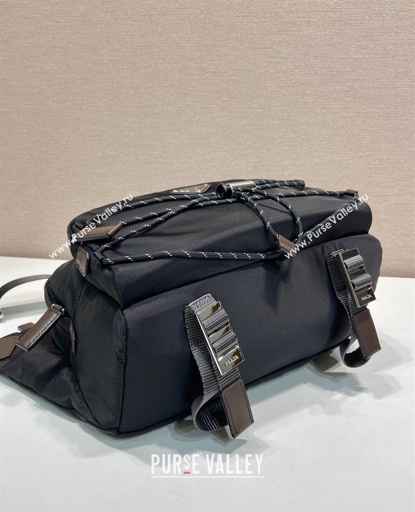 Prada Speedrock Re-Nylon and leather shoulder bag Black 2025 2VH201 (YZ-251122029)
