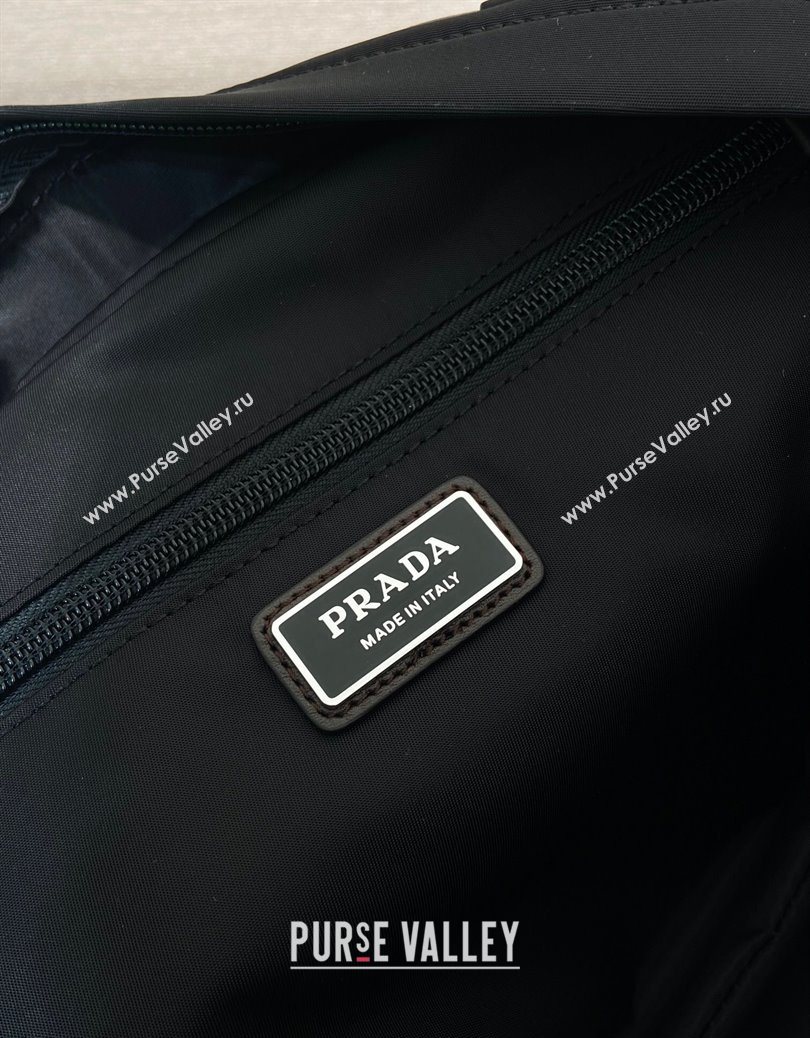 Prada Speedrock Re-Nylon and leather shoulder bag Black 2025 2VH201 (YZ-251122029)