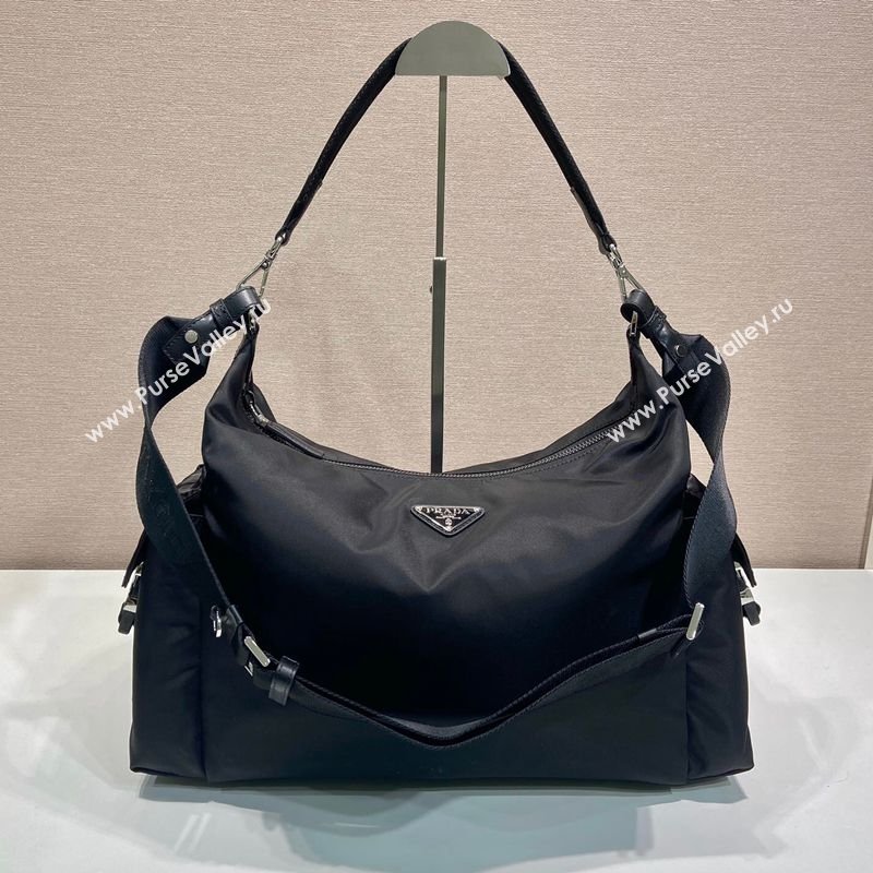 Prada Mens Explore Re-Nylon and leather bag Black 2025 2VH204 (YZ-260410082)