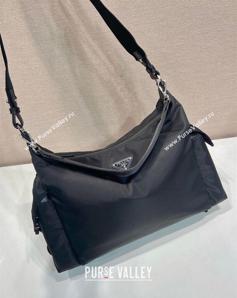 Prada Mens Explore Re-Nylon and leather bag Black 2025 2VH204 (YZ-260410082)