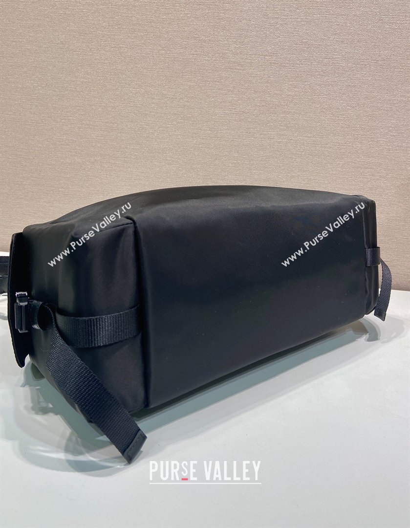 Prada Mens Explore Re-Nylon and leather bag Black 2025 2VH204 (YZ-260410082)
