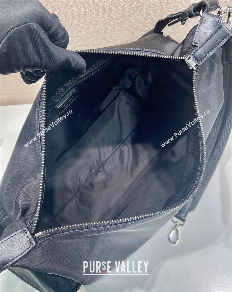 Prada Mens Explore Re-Nylon and leather bag Black 2025 2VH204 (YZ-260410082)